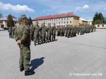 Slávnostný nástup Základne výcviku a mobilizačného doplňovania pri príležitosti  78. výročia víťazstva nad fašizmom
