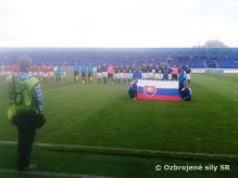 Futbalov zpas medzi vojakmi z Nitry a vojakmi z Anglicka